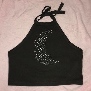 Black Halter Top